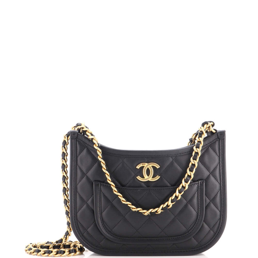 Chanel Medium CC Front Pocket Chain Hobo
